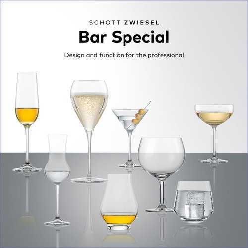 SCHOTT ZWIESEL Bar Special Whiskey Nosing Tumbler (Set of 6), Special Nosing Glass for Whiskey, Dishwasher-Safe Tritan Crystal Glasses, Made in Germany (11 Ounce)