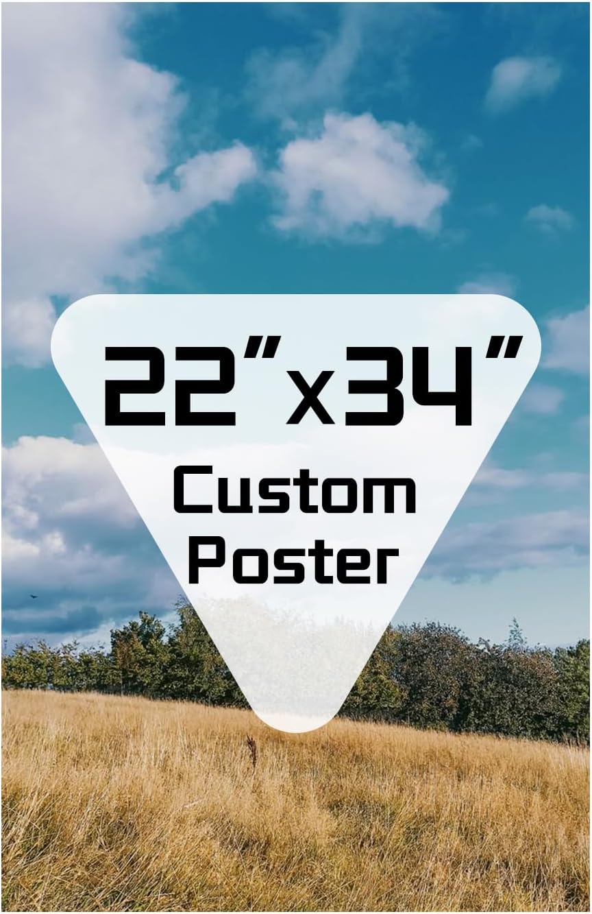 ZXDZSM Custom Canvas Poster - Personalized Photo Wall Art Print (Unframed, 22" x 34")