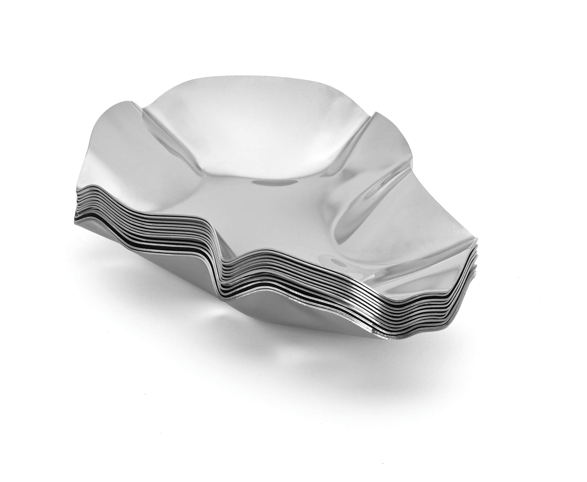 Outset Grillable Shells, Stainless Steel Grillable Oyster Shells, Set of 12