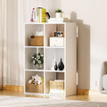 COMHOMA 6-Cube Storage Organizer - Versatile White Bookshelf with Removable Back Panels | Ideal for Home Office & Living Room