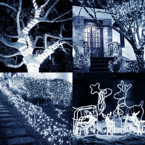 150 ft Led Rope Lights,1080 LEDs Waterproof Indoor Outdoor Party Decorative Lighting with 8 Modes,Connectable and Flexible Rope Lighting for Garden,Pool,Home,Bedroom (Cool White, 150 Ft)