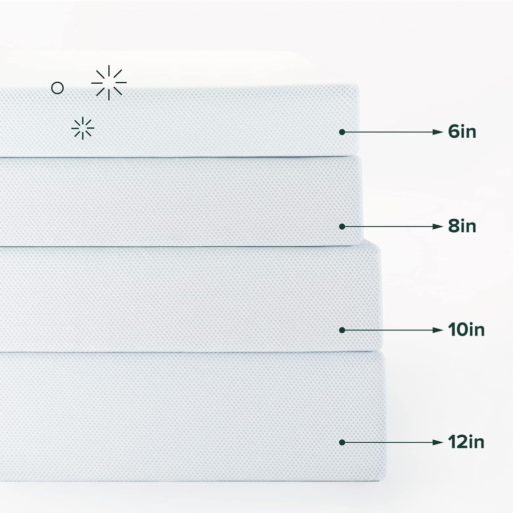 Zinus 8 Inch Green Tea Memory Foam Mattress - Twin Size, Cooling Gel, Medium Firm, Fiberglass Free
