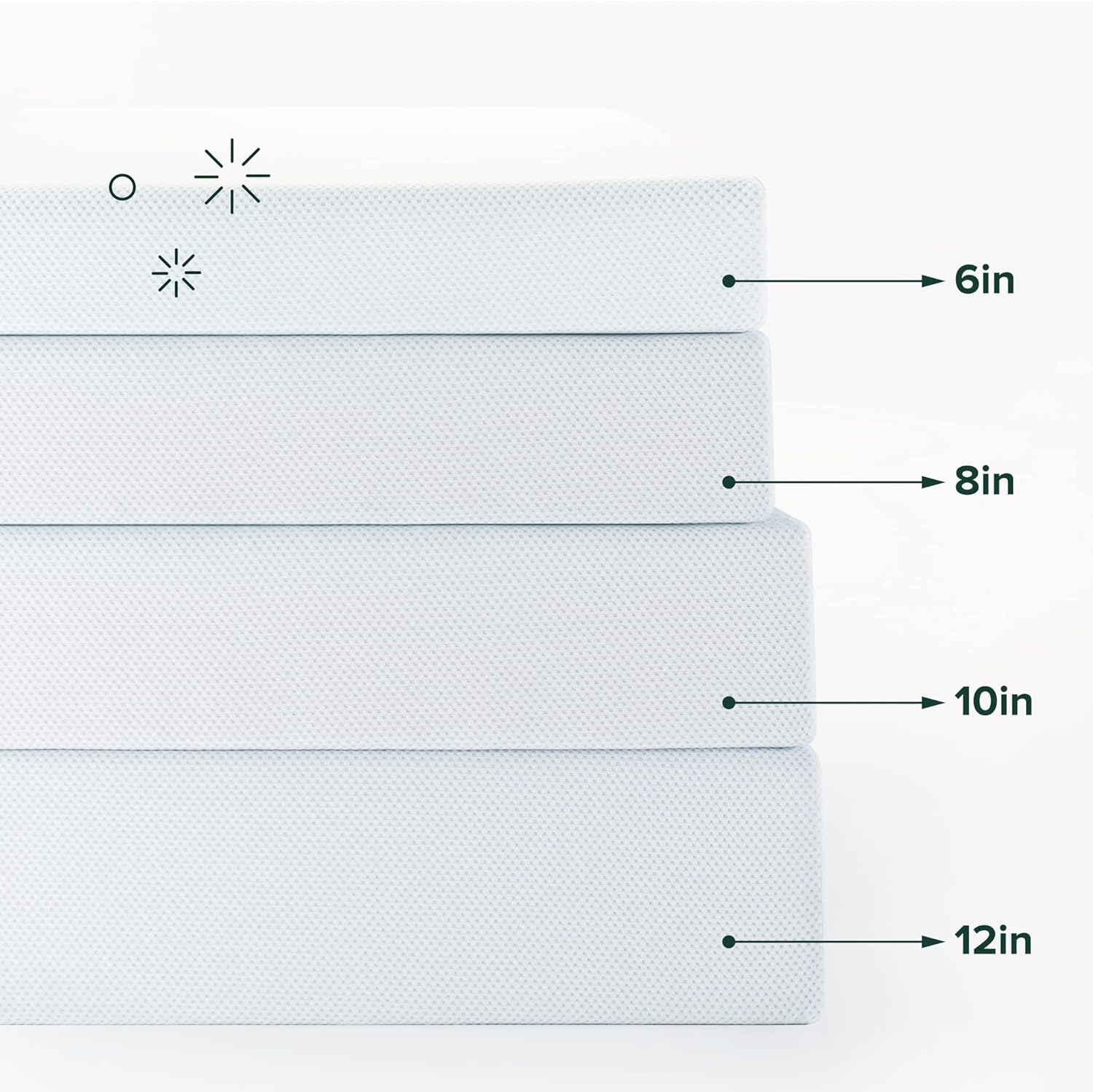 Zinus 8 Inch Green Tea Memory Foam Mattress - Twin Size, Cooling Gel, Medium Firm, Fiberglass Free