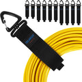 Trilancer Heavy Duty Storage Straps - 10-Pack Hook-and-Loop Cord Organizer with Triangular Buckle for Cables & Wires