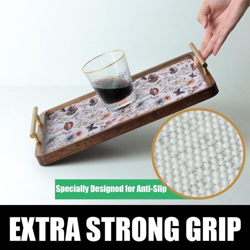Amiitay Mushroom Shelf Liners Non Adhesive and Strong Non-Slip Shelf and Drawer Liners for Kitchen Cabinet Wire Fridge, Waterproof Shelf Drawer Liner,Easy to Clean,12IN x 10FT