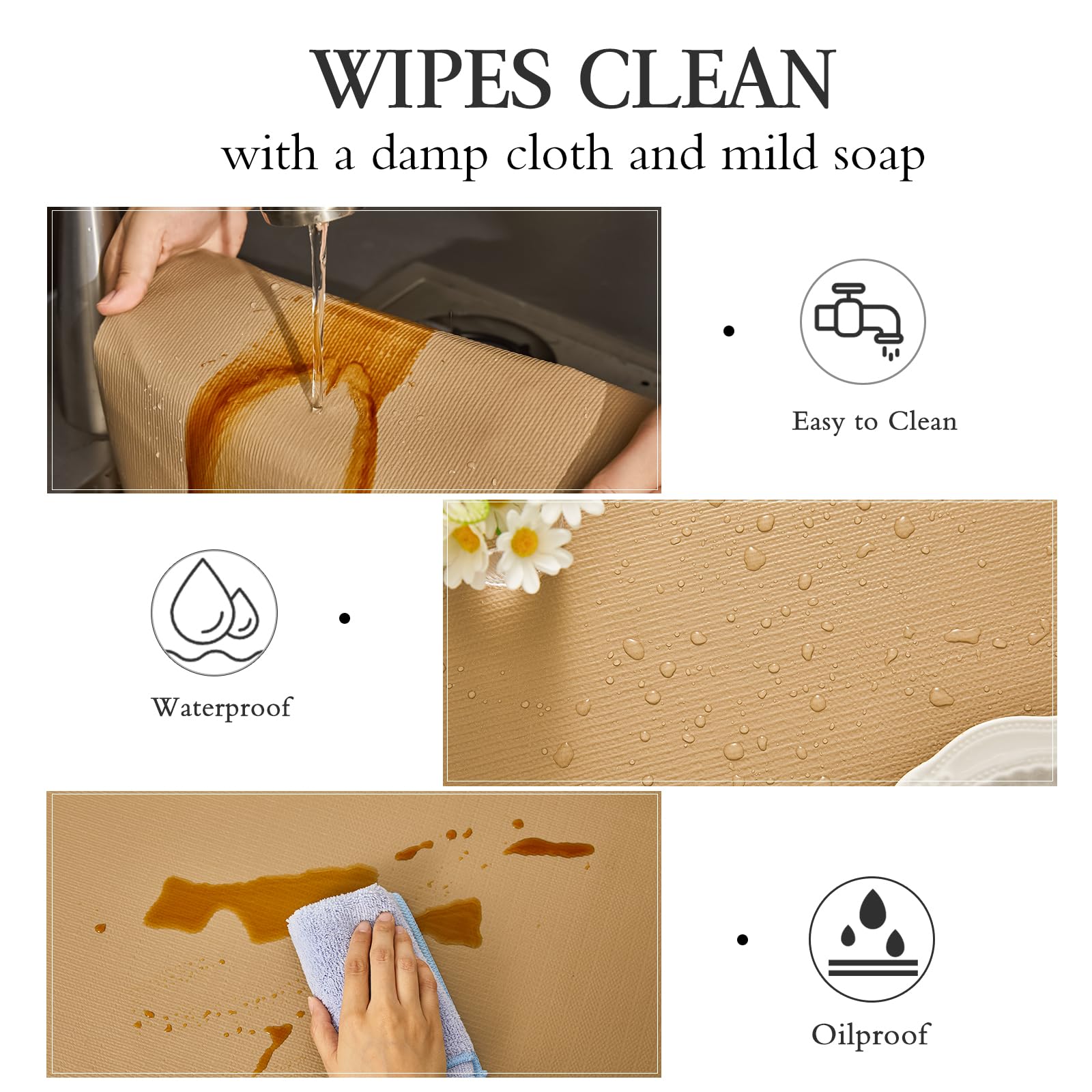Beautysaid Shelf and Drawer Liner for Kitchen Cabinet, Non Adhesive Non Slip Shelf Paper Waterproof Washable Thickened for Dresser Pantry Shelve Bathroom Protector Liner(Checkered,23.6 in x 10 FT)