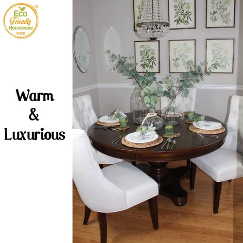 10 Pcs Natural Water Hyacinth Round Placemats Set of 10, Boho Wicker Placemats, Chargers for Dinner Plates, Home Decor Dining Table, Kitchen Decor, Kitchen Table Centerpiece, Charger Plates 11.8 Inch