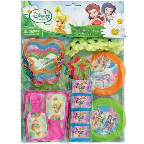 Amscan Tinkerbell Mega Mix Favor Pack (For 8 Guests, Art & Craft Kit, Party Favor, Unisex, Age 3+)