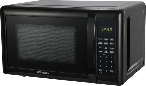 Emerson MW7302B Compact Microwave Oven - 700W Touch Control with LED Display | 0.7 Cu. Ft. Black