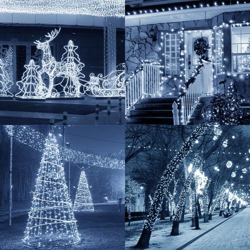 150 ft Led Rope Lights,1080 LEDs Waterproof Indoor Outdoor Party Decorative Lighting with 8 Modes,Connectable and Flexible Rope Lighting for Garden,Pool,Home,Bedroom (Cool White, 150 Ft)