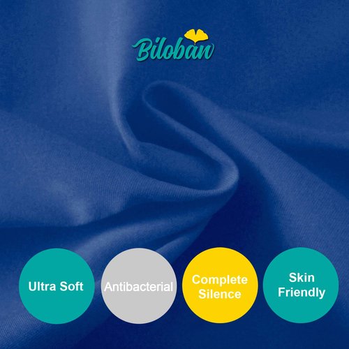 Biloban Fitted Pack and Play Sheets - 2 Pack for Graco Mattresses | Neutral White & Navy Blue