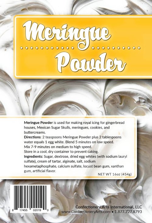 Meringue Powder by [Brand Name] - Easy Egg White Substitute for Baking & Decorating | 1 Pound Pouch