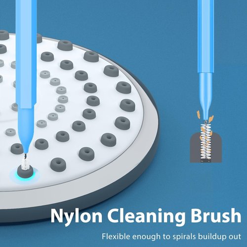 Lumkew 40 Pcs Shower Head Cleaner Picks,Multiple Shower Head Cleaning Brush for Small Hole, Nozzle unclogger Tool for Showerhead with Storage Box
