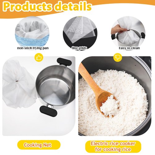Rice Net 47" X 39" Sushi Cooking Net Mesh, Rice Steamer Cloth Nylon Cooking Napkin Non-Stick Rice Cooker Steam Reusable Cooking Steam Cloth Rice Net Napkin Bamboo Steamer Mat Cloth