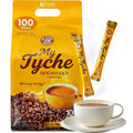 Korean Food Mocha Gold Coffee Mix 100T | MY TYCHE | Korean Instant Coffee Mix, Hot or Iced Coffee Blend | Instant Coffee Beverage Mix | K Coffee