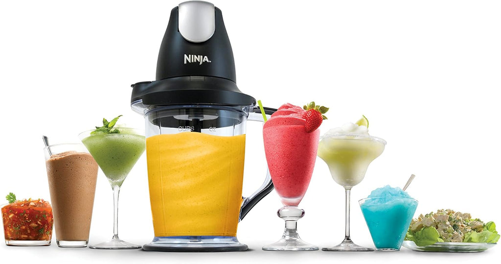Ninja QB1004 Blender - 450-Watt Food Processor with 48oz Pitcher & 16oz Chopper Bowl | Black