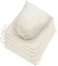 DR 100% Cotton Muslin Shoe Bags (14x17 Inch - 6-Pack) Extra Large Unbleached Natural Fabric Drawstring Storage Pouches for Shoes Boots Travel Closet Organization