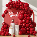 Skiennix Dark Red Balloon Arch Kit - 122 Pcs in Various Sizes for Weddings, Bridal Showers & Birthdays