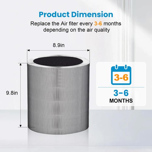 C610 Replacement Filter Z Compatible with Winix C610 Air Purifier, 1712-0121-00, 3-in-1 True HEPA Filtration, Pre-Filter & Activated Carbon