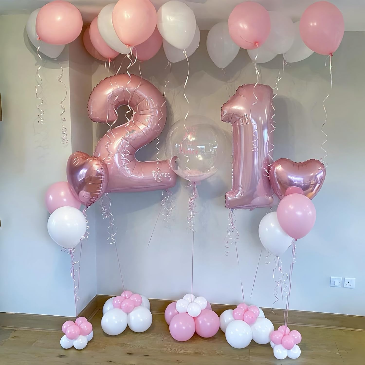 Pastel Pink 40" Balloon Number 0 by [Brand Name] - Large Foil Number Balloons 0-9 for Celebrations