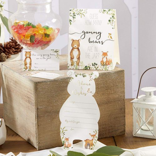 Kate Aspen Woodland Baby, One Size, Shower Advice Card & Game (Set of 50)