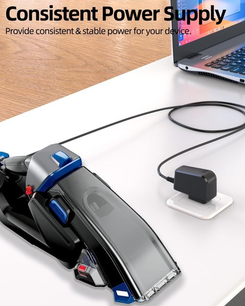 Superer 10V Charger Fit for Bissell Pet Stain Eraser 2054 2837 2003 2002 20037 PowerBrush Plus 3180 3182 3180C Cordless Handheld Portable Carpet Cleaner Vacuum 1611736 1627267 AC Adapter Power Cord