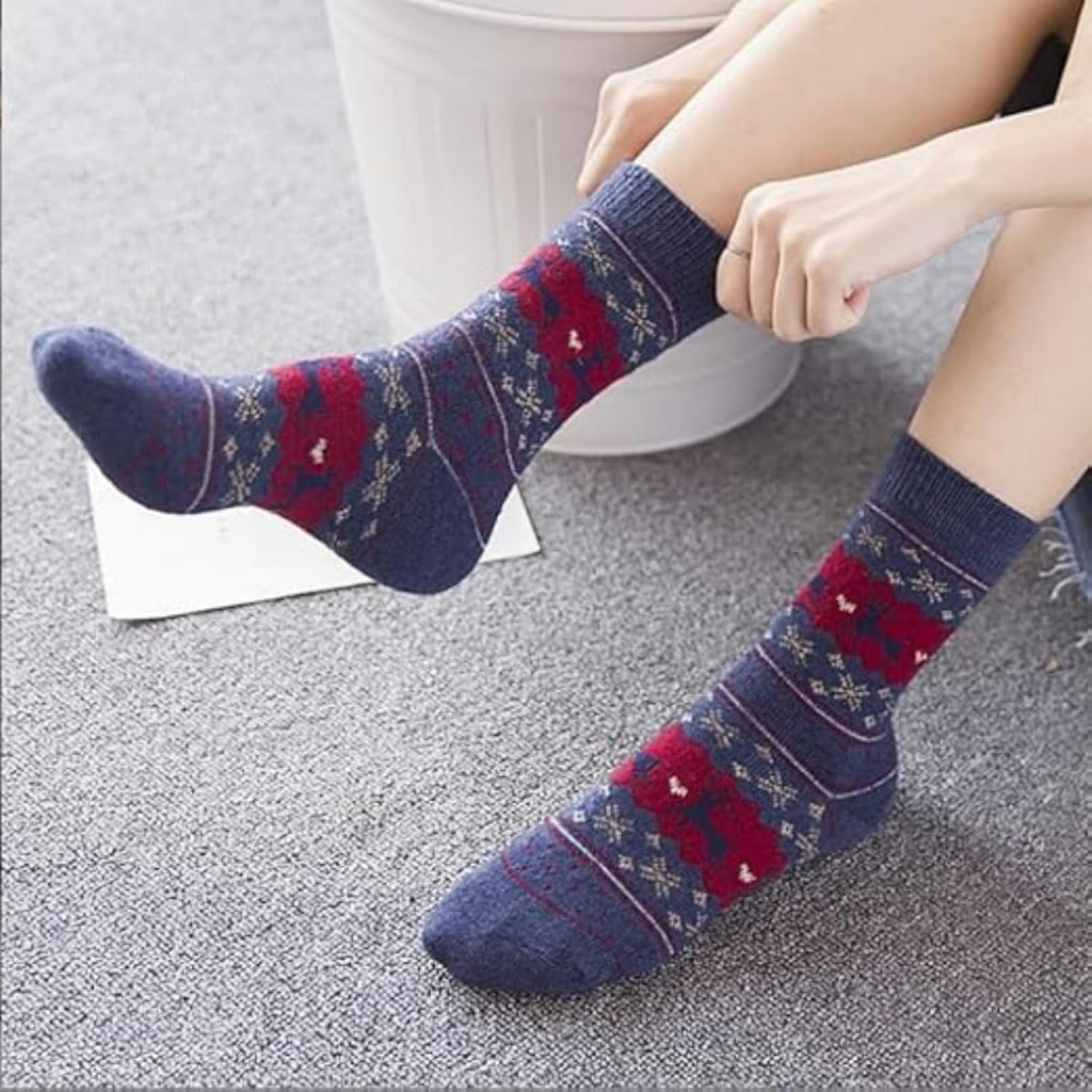 Skiennix Ultra Soft Casual Crew Socks - 5 Pairs of Breathable Comfort for All-Day Wear