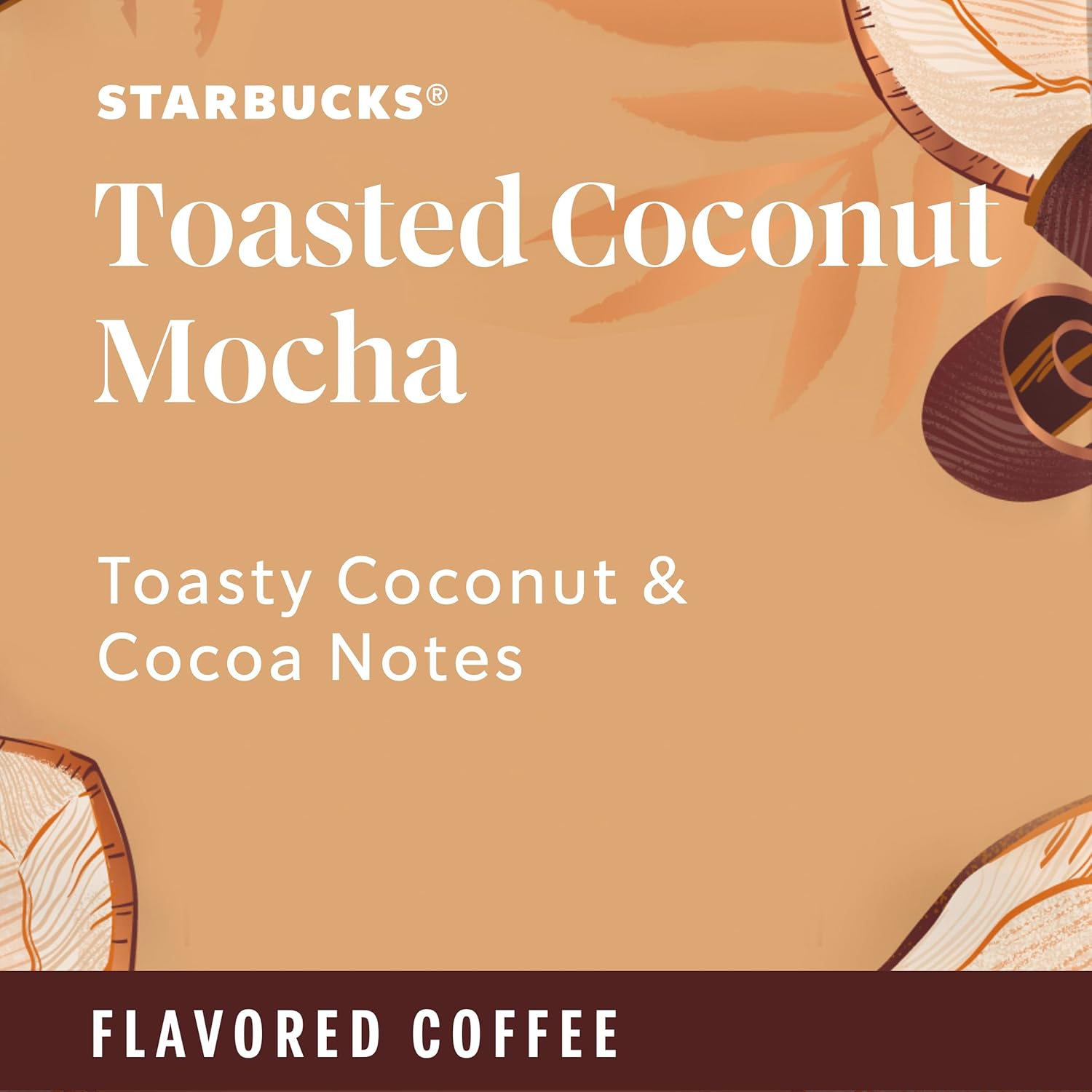 Starbucks K-Cup Coffee Pods - Toasted Coconut Mocha Flavor | 100% Arabica, Limited Edition, 60 Pods