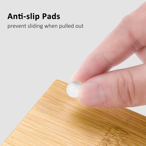 ZOBONETI Bamboo Disposable Face Towel Holder Compatible with Clean Towel XL, Wooden Clean Towels Xl Container with Drawer, Facial Towels Storage Box for Bathroom Countertop