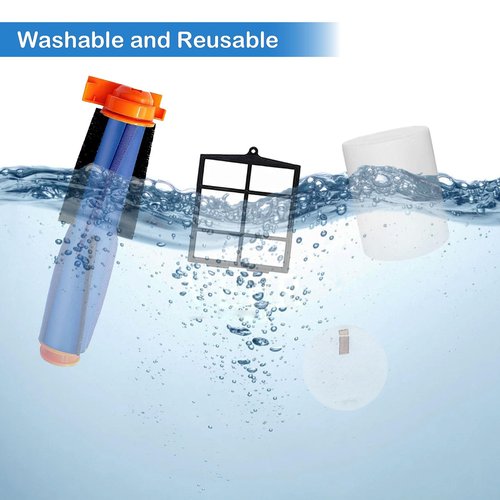 Replacement Parts for Shark AI AV2501S AV2501AE AV2511AE RV2502AE AV2510AOUS RV2520AOUS RV2610WA RV2610WD Accessories Kit with Main Brush, Side Brush, Filters, Primary Filter, Foam Filter and Brush