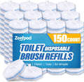 Regine Switzerland Toilet Brush Refills - Disposable Hygienic Scrubber Pads, 150 Count