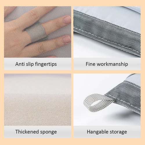 WAYUTO Over Door Garment Steamer Travel Mat 22 x 47 inches with Hook, Ironing Glove & Scorch Mesh Ironing Press Pad
