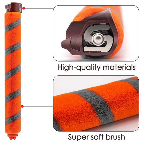 Coodss Replacement Roller Brush Kit Compatible with Shark NV800,NV800W,NV801,NV801Q,NV803,UV810,HV380,HV381,HV382,HV384 Vacuum Cleaner (1 Soft Roller Brush + 1 All-Surface Roller Brush)