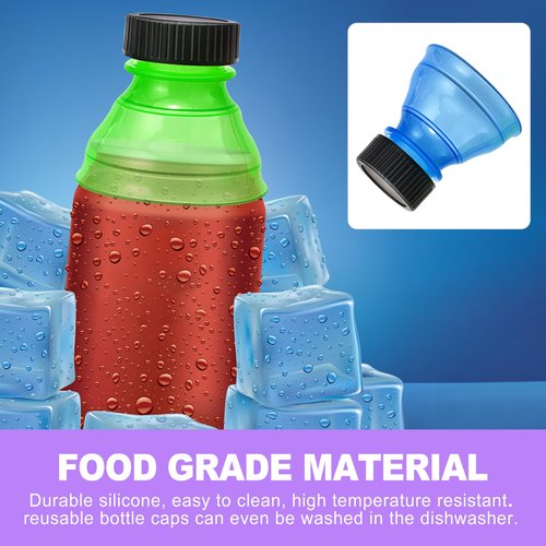 ZeriLion 12 Pack Reusable Beverage Can Protectors - Spill Resistant & BPA-Free Soda Can Caps to Keep Drinks Fresh, Bug-Free - Fits Standard Soda, Beer, Juice Cans