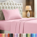 Utopia Bedding Twin Sheet Set - Soft & Breathable Microfiber, 3-Piece in Crystal Pink | Oeko-Tex Certified