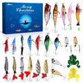Shemira Fishing Advent Calendar 2025, Fishing Lure Advent Calendar 2025, Advent Calendars' 2025 Adult for Men, 24 Days Christmas Countdown Advent Calendar