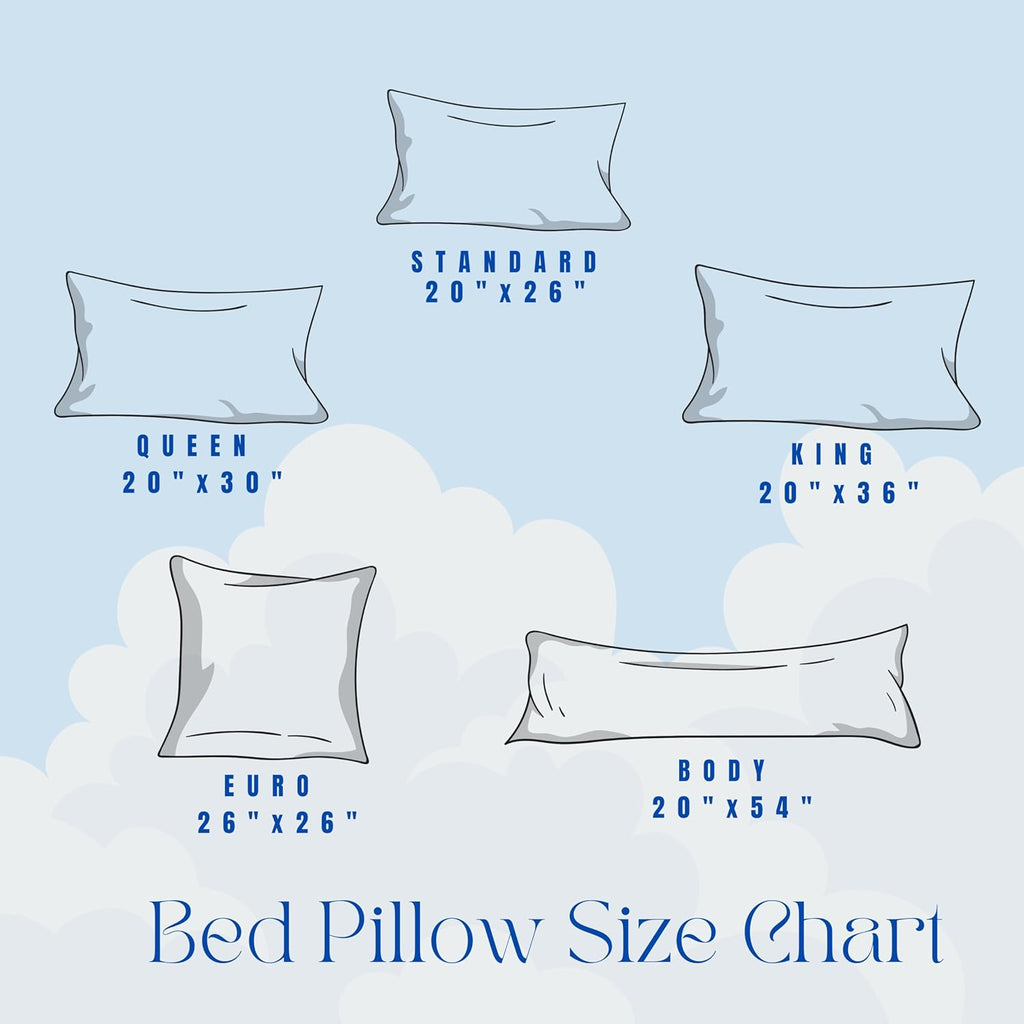 Skiennix Down Alternative Bed Pillows - Medium Support Gusseted Hotel Quality | King Size, Pack of 2