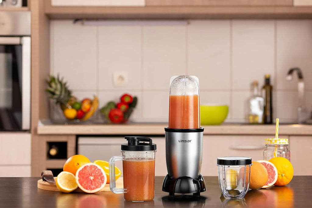 Skiennix High-Speed Blender - Silver Bullet Blender with Extra Cups for Smoothies | Perfect for Home & Gym