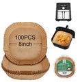 Air Fryer Liners disposable for Instant Pot Vortex Plus 6QT XL Air Fryer, 100pcs Parchment Paper