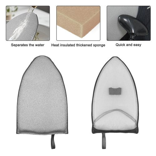 Clothes Steamer Rack Stand with Ironing Glove - Portable Steamer Hanger for Wrinkle Removal, Garment Steamer Rack with Handheld Ironing Pad Board for Quick Clothing & Fabric Steaming