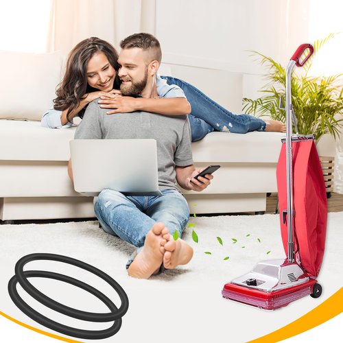 KeeTidy Vacuum Belt, 10 Pack Belt 30563B Round Vacuum Cleaner Belts Upright Vacuum Belt Compatible with Sanitaire Eureka Vacuum Cleaner, Style RD, SC679K C2094 Belt