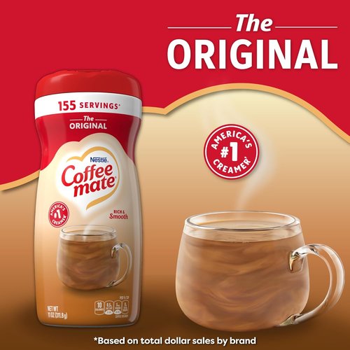 Coffee Mate Original Powder Creamer - Creamy Flavor, Convenient 11 oz Pack of 4