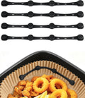 Air Fryer Magnets - 4Pcs Non-Segmented Silicone Buckle Accessories for Safe Parchment Paper Use