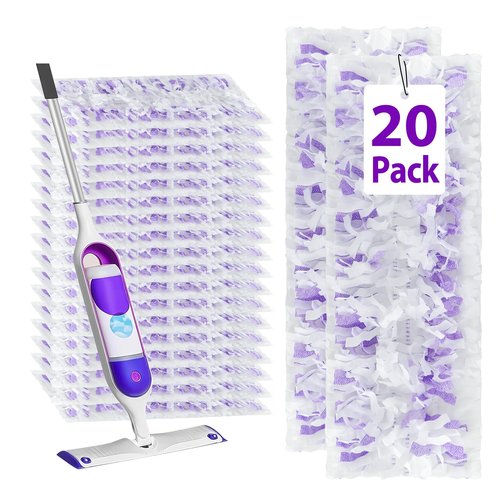 20 Count ‌Disposable Heavy-Duty Power Mop Pads Refills for Swiffer Power Mop ,Replacement Floor Cleaning Refills, Non-Washable & Unscented, Compatible with Swiffer PowerMop (only Pads,no Machine)