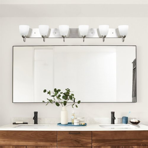 Kira Home Armada 5" Frosted Glass Shades, Replacement Glass, 1-5/8" Fitter Opening for Threaded Medium Base Socket, 5" x 5", 3-Pack