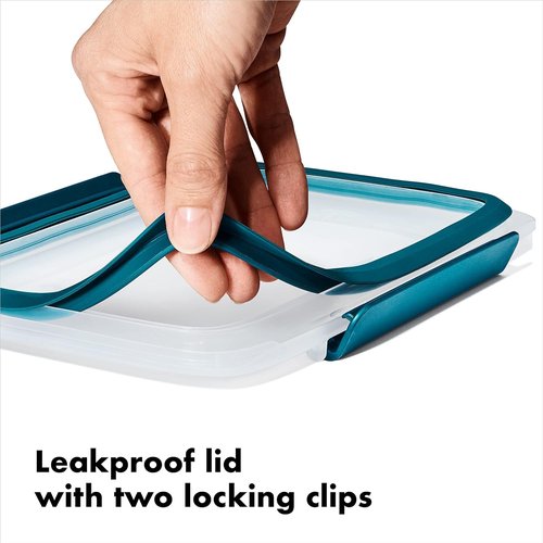 OXO Good Grips Prep & Go 2 Cup Divided Container - Leakproof Food Storage, Pack of 4