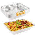 WAWINY 9x11 Aluminum Pans, 10PCS Extra Heavy Duty Disposable Foil Pans for Family Parties And Outdoor Camping, Can Be Used For Baking, Freezing Food, And Serving food (Bottom size: 8X11.1in) (10pack)