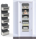 Over The Door Organizer by [Brand Name] - 5 Spacious Pockets with Clear Windows & Metal Hooks for Easy Storage