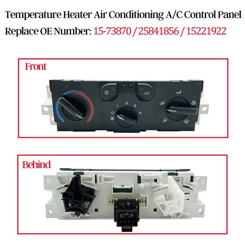 Forwinparts HVAC Heater Climate Control Module Air Conditioning Control Switch Panel for 2004-2012 Chevy Colorado GMC Canyon Replaces# 25841856 15113185 15238515 15858833 15-73870