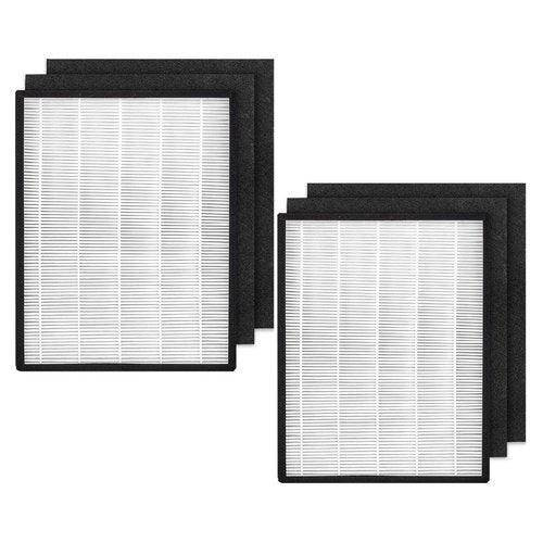 2 Set EPI-328 Replacement Filter for COLZER EPI-328 and Domccy NS-320 Air Purifier, H13 Hepa Filters with High efficiency Activated Carbon, 2 Pack HEPA + 4 Pack Pre-Filter